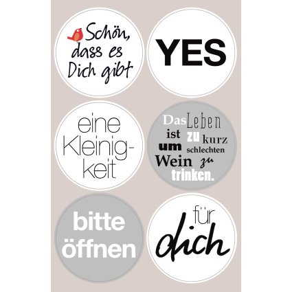 Sticker "Words schwarz"